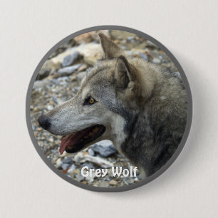 Badge du collecteur amoureux de la faune du loup g