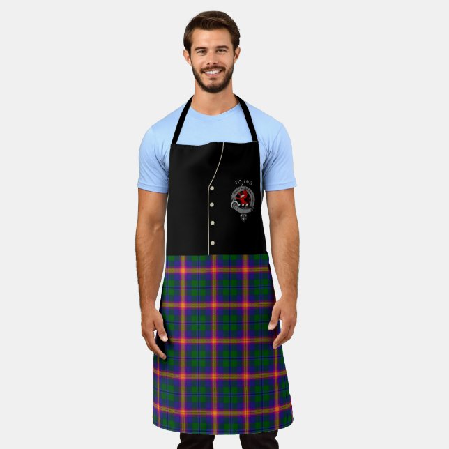 Badge du jeune clan et tablier de tir Tartan (Porté)