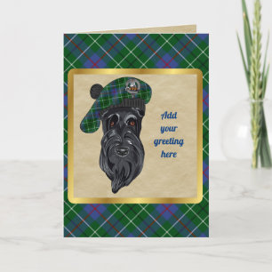 Badge Duncan & Carte personnalisée Tartan