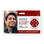 Élégant pompier Marbre rouge Marbre signature de l