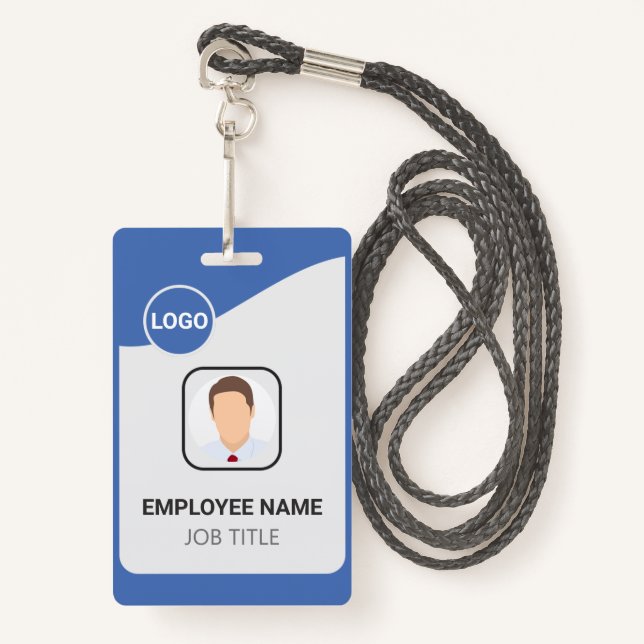 Badge Élever l'identité de votre équipe avec un employé  (Devant avec lanière)