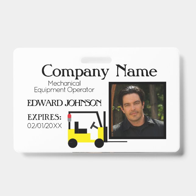 Badge Employé 2 de Forklift Company (Avant)