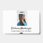 Badge employé avec pince Étiquette de nom personna