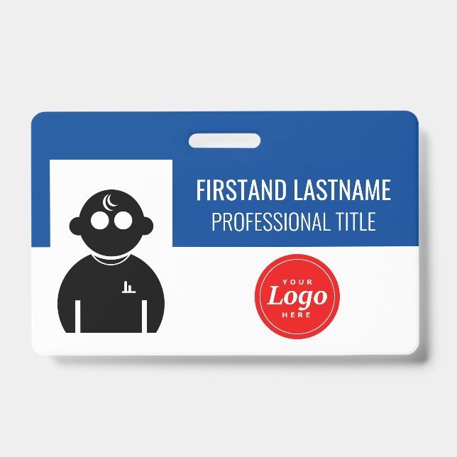 Badge Employé bleu (Front)