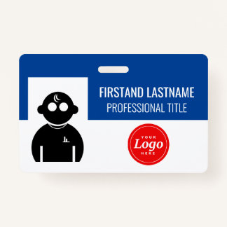 Badge Employé bleu