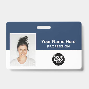Badge Employé de l'entreprise, Nom, Logo, Carte d'identi