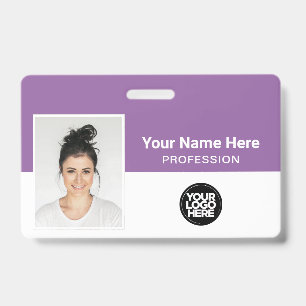 Badge Employé de l'entreprise, Nom, Logo, Carte d'identi