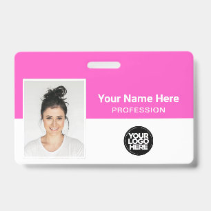 Badge Employé de l'entreprise, Nom, Logo, Carte d'identi