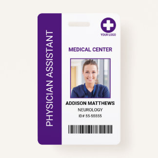 Badge Employé de l'hôpital Médicale - ID photo de l'infi