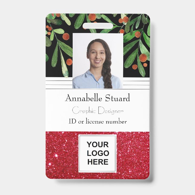 Badge Employé de Noël (Avant)