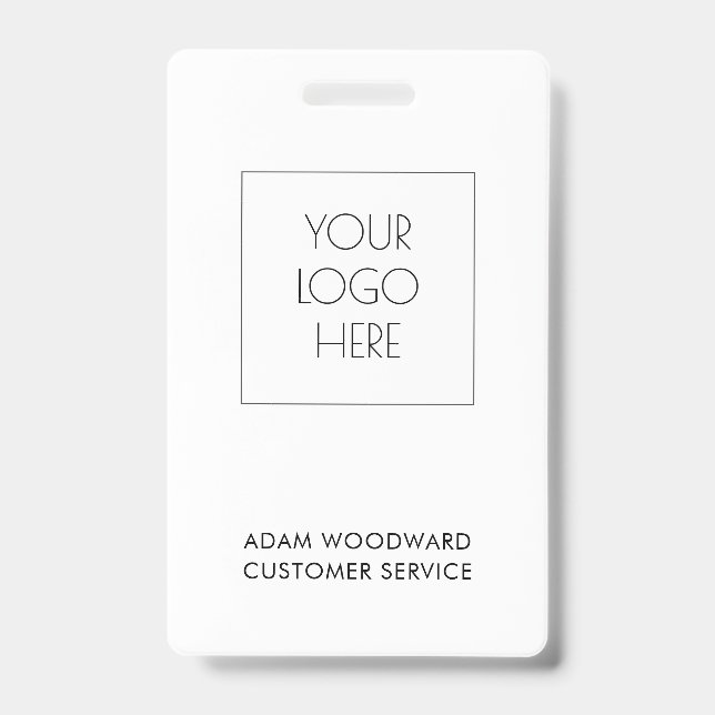 Badge employé de personnel d'identification d'entr (Avant)