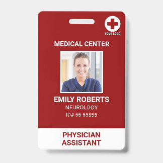 Badge Employé Médicale de l'hôpital - ID photo de l'infi