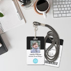 Employé Personnalisé Nom photo Logo Code-barres