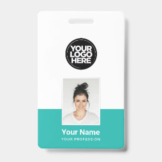 Badge Employé Personnalisé - Photo, Code-Barre, Grand Lo