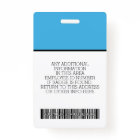 Employé Personnalisé - Photo, Code Barre, Logo, No