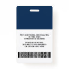 Employé Personnalisé - Photo, Code Barre, Logo, No