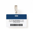 Employé Personnalisé - Photo, Code Barre, Logo, No