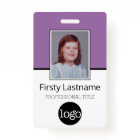 Employé Personnalisé - Photo, Code Barre, Logo, No