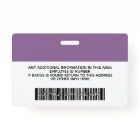 Employé Personnalisé - Photo, Code Barre, Logo, No