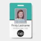 Employé personnalisé - Photo, code-barres, logo, n