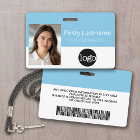 Employé personnalisé - Photo, code-barres, logo, n