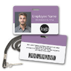 Employé personnalisé - Photo, code-barres, logo, n