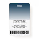 Employé - Photo, Code barre, Logo, Dégradé de nom