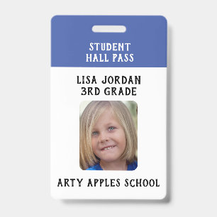 Badge Enseignant ou élève de l'école Bleue