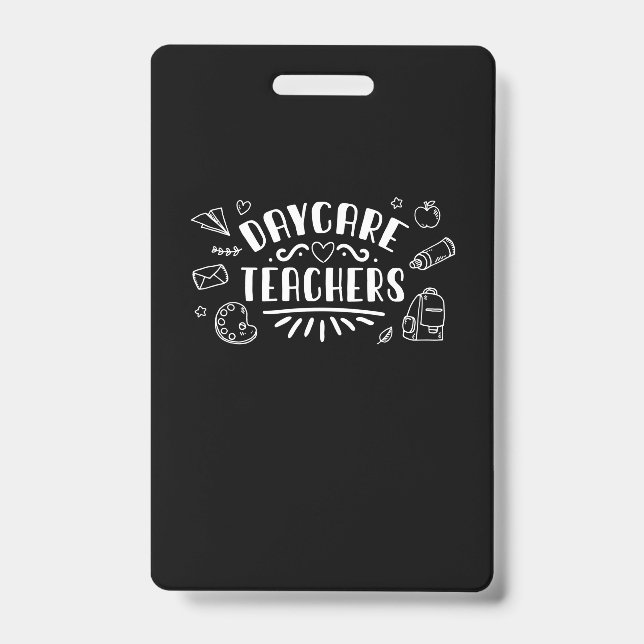 Badge Enseignants en garderie (Avant)