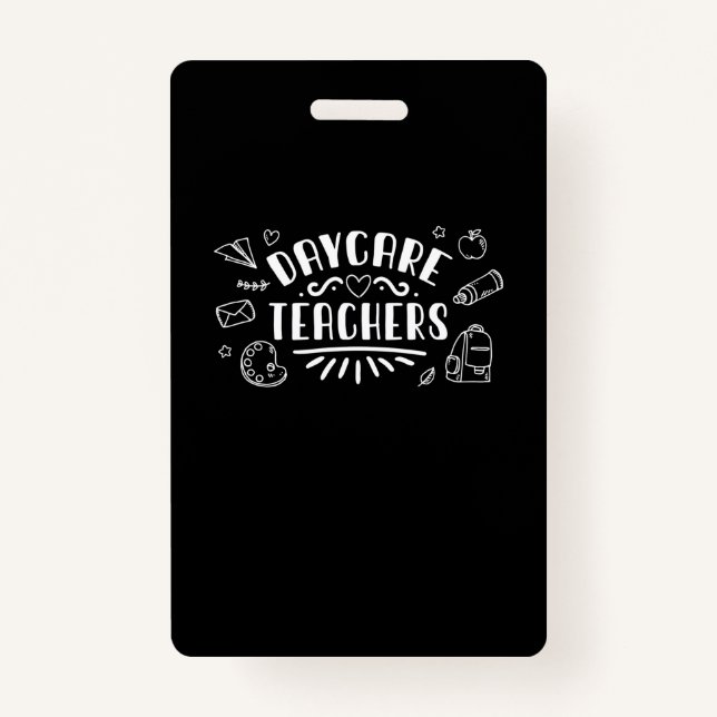 Badge Enseignants en garderie (Devant)