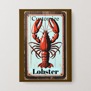 Badge Enseigne vintage homard Thunder_Cove