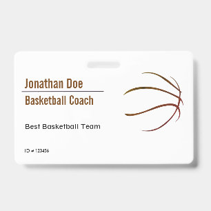 Badge Entraîneur de basket-ball