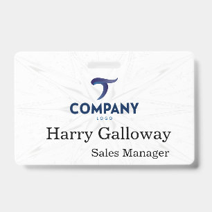 Badge Entreprise Commerciale Corporative Personnalisée M