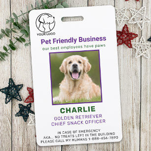 Badge Entreprise de services personnalisés pour animaux