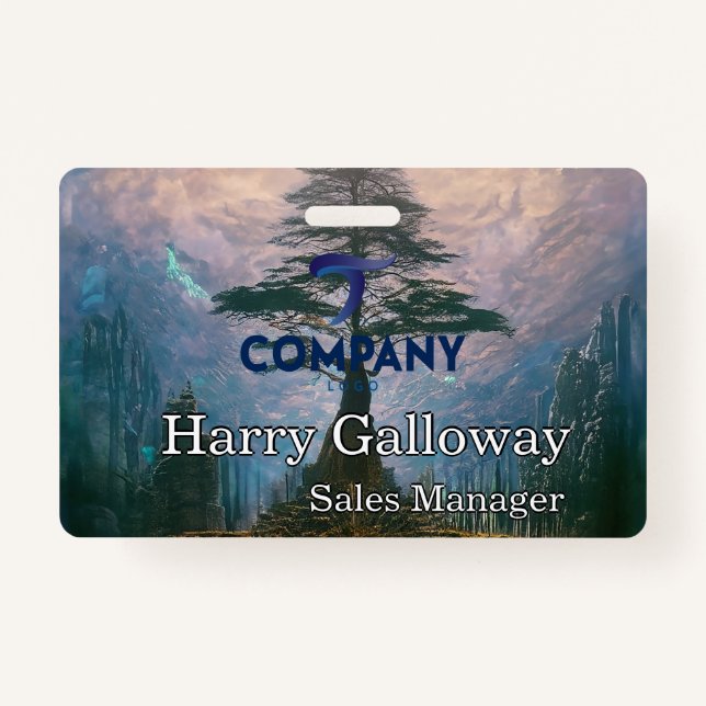Badge Entreprise personnalisée de marque (Devant)