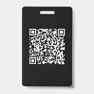 Badge Entrer l'URL et créer un code QR numérisable Bla