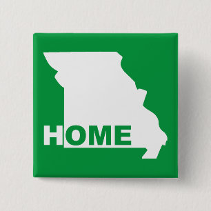 Badge Épingle Bouton Missouri Maison Loin de l'Éta