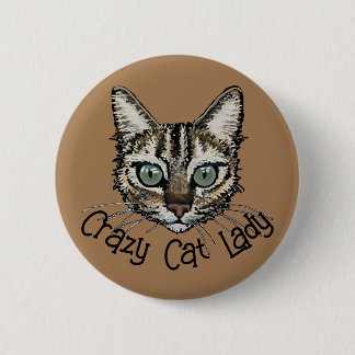 Badge épinglé Crazy Cat Lady