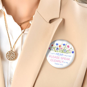 Badge épingle multicolore fleur sauvage malentenda