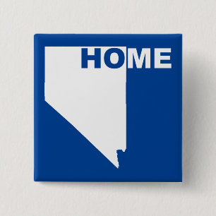 Badge Épingle Nevada Maison Loin de l'État Bouton