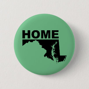 Badge épinglette bouton Maryland Maison Loin de l'