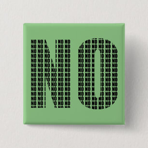 Badge Épinglette Pas Drôle Bouton Non Non
