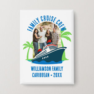Badge Équipage de Croisière en Famille Photo Destination