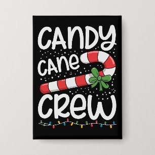 Badge Équipe de Candy Cane Noël Famille Fêtes de fin d'a