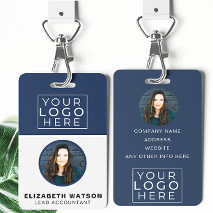 Badge Étiquette de nom de cordon personnalisée avec phot