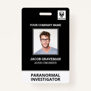 Badge Étiquette Nom de l'ID photo de l'employé de l'enqu