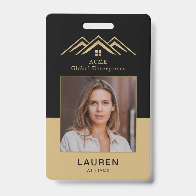 Badge Étiquette Nom du locateur promotionnel immobilier  (Avant)