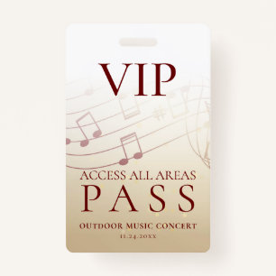 Badge Événement extérieur Modern VIP All Access Pass