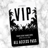 Événement VIP Tout Accès Noir Blanc