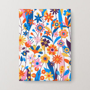 Badge Exotique multicolore Floral Arrière - plan-32939